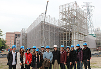 Prof. Liu Yudong (8th from left),Vice-President of Asia University with Prof. Tsou Jin-Yeu (7th from left), Professor of School of Architecture, CUHK visit Mr. Tadao Ando’s project